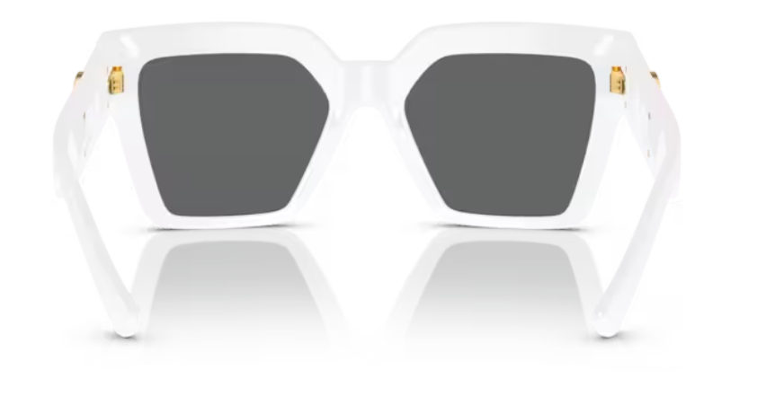 Versace 0VE4458 314/87 White/Dark Grey Square Women's Sunglasses