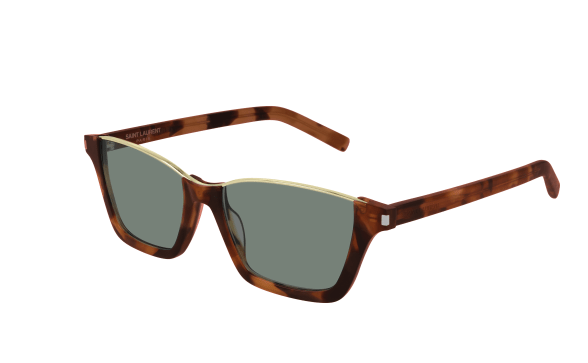 Saint Laurent Dylan SL 365 001 Havana/Green Men's Sunglasses