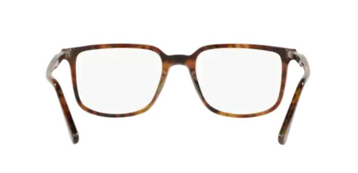 Persol 0PO3275V 108 Brown Havana/ Silver Rectanglr Men's Eyeglasses