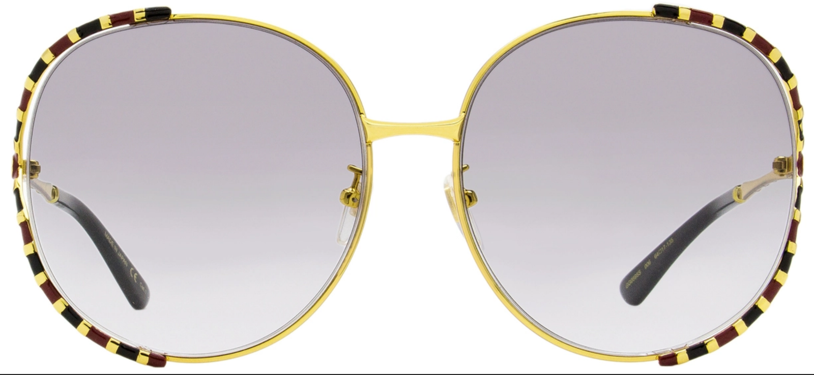Gucci GG 0595S 006 Gold/Gray Gradient Sunglasses