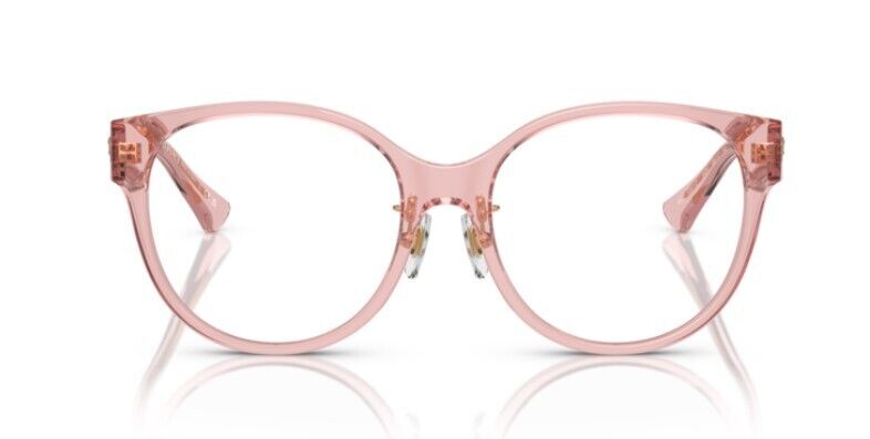 Versace 0VE3351D 5434 Peach transparent/Clear Oval Women's Eyeglasses