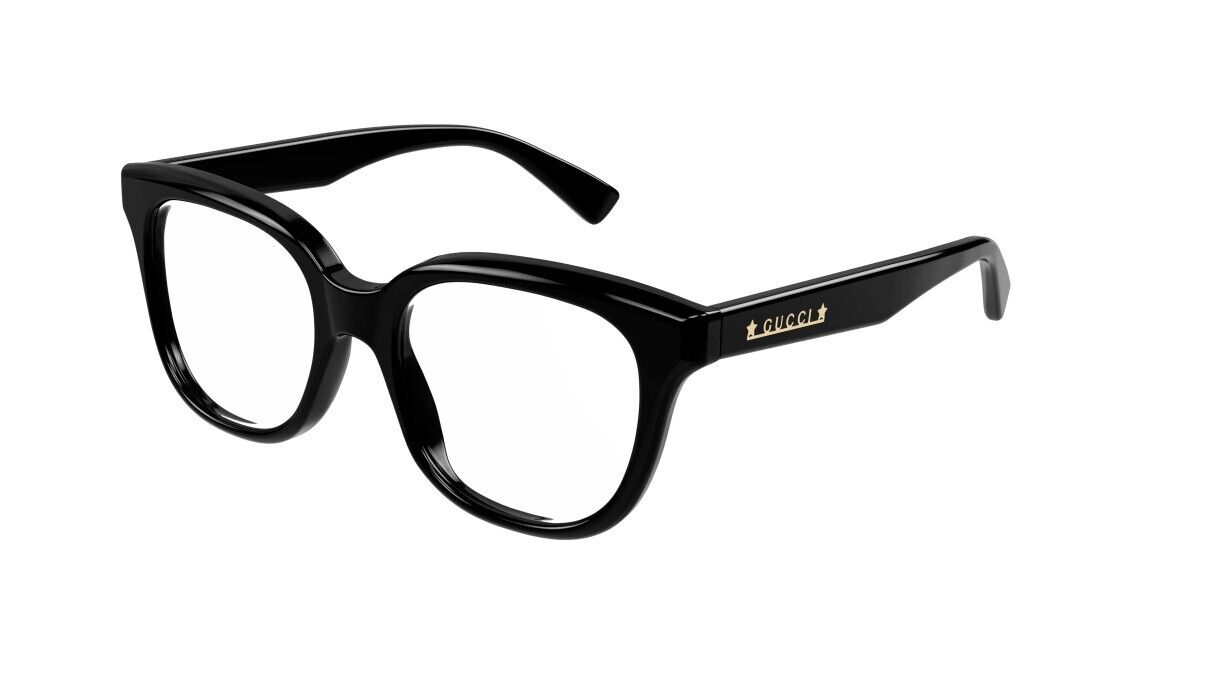 Gucci GG1173O 001 Black Soft Cat-Eye Women's Eyeglasses