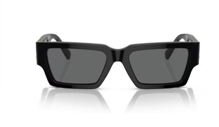 Versace 0VE4459 GB1/87 Black/ Dark Grey Rectangle Men's Sunglasses