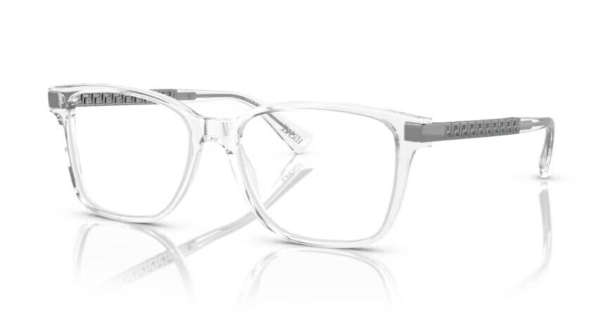 Versace 0VE3340U 148 Crystal/Clear Soft Square 55 mm Men's Eyeglasses