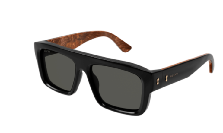 Gucci GG1461S 001 Black/Grey Square Men's Sunglasses