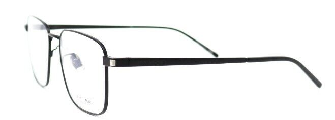 Saint Laurent SL 528 004 Black/Black Square Metal Full-Rim Unisex Eyeglasses