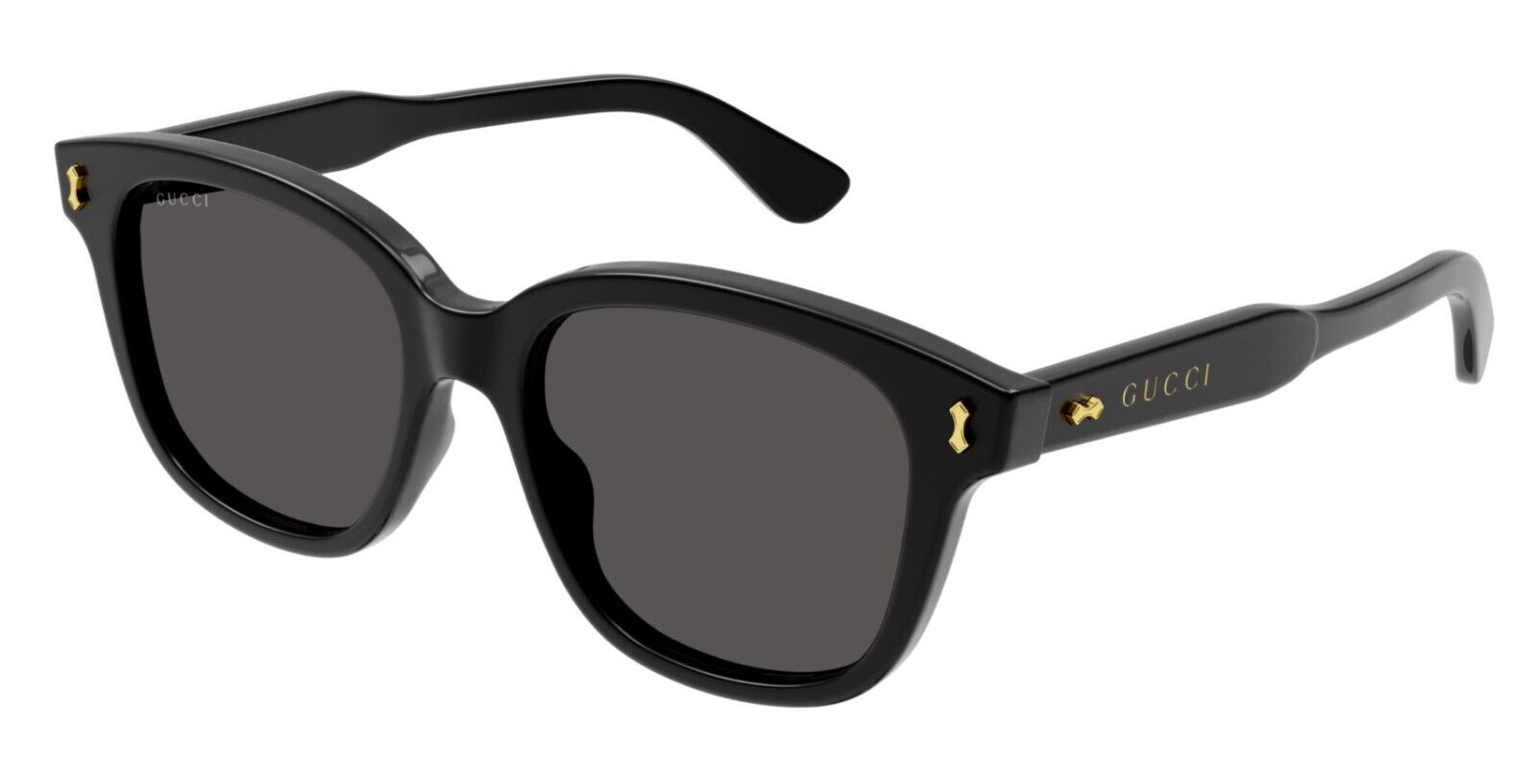 Gucci GG1264S 001 Black/Grey Rectangular Men's Sunglasses