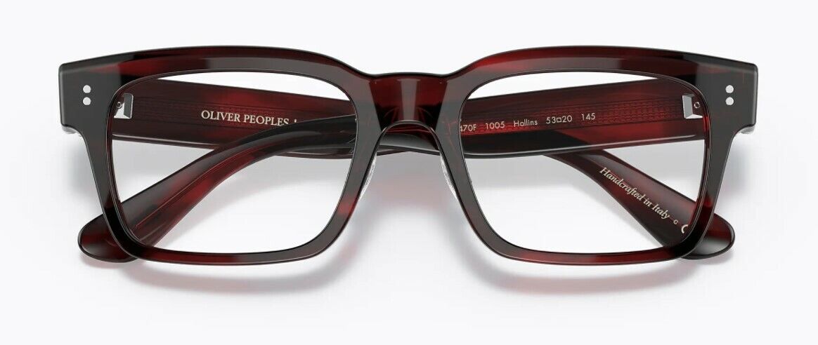Oliver Peoples 0OV5470F Hollins 1675 Bordeaux Bark Rectangle Unisex  Eyeglasses