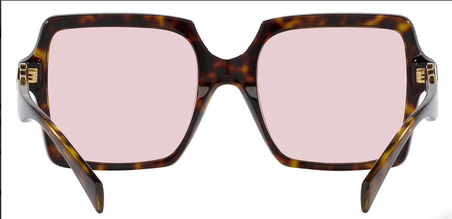 Versace VE4441 108/P5 Havana/Photo Pink Square 55mm Women's Versace VE4441 108/P5 Havana/Photo Pink Square 55mm Women's