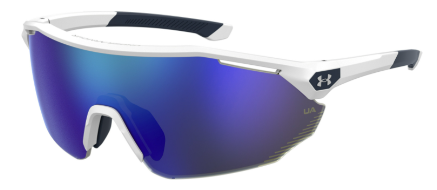 Under Armour Ua 0011/S 0WWK/W1 WhibluBlue/Blue Mirrored Sunglasses