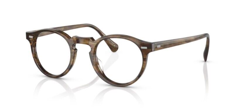 Oliver Peoples 0OV5186 Gregory Peck 1689 Sepia Smoke 45mm Round Men's Eyeglasses