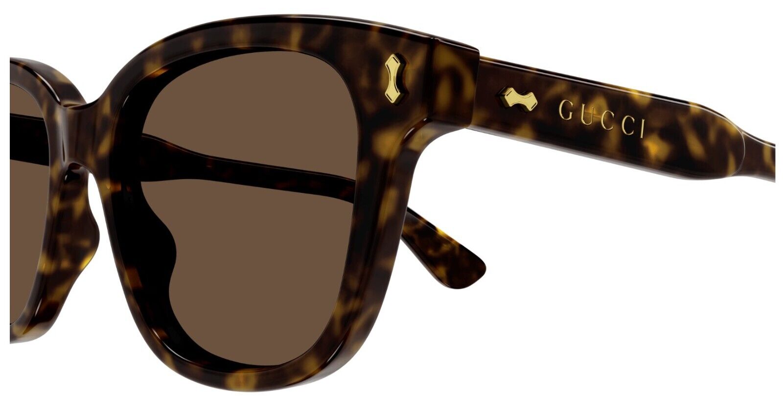 Gucci GG1264S 005 Havana/Brown Rectangular Men's Sunglasses