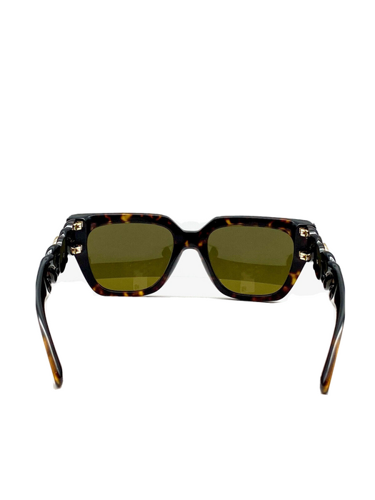 Versace VE4409 108/73 Havana/Dark Brown Full-Rim Square Women's Sunglasses