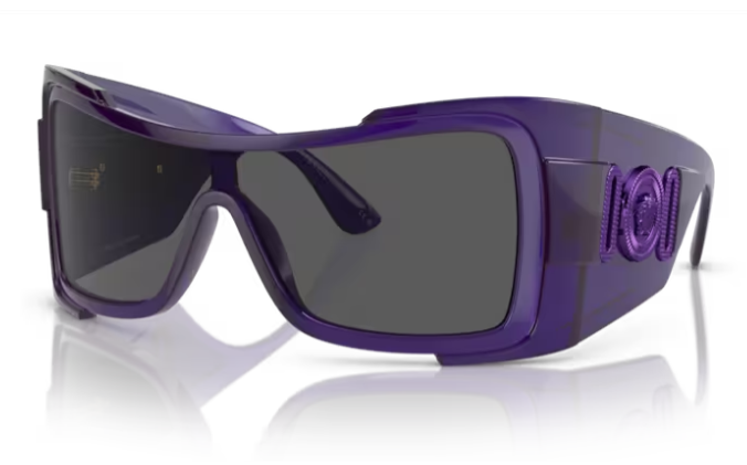 Versace 0VE4451 541987 purple/Dark Grey Rectangular Women's Sunglasses