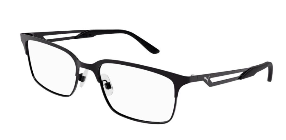 Puma PU0350O 001 Black-Black Rectangular Full-Rim Unisex Eyeglasses