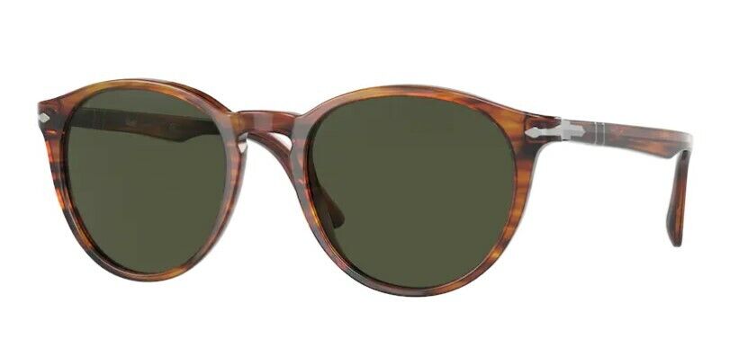 Persol 0PO3152S 115731 Striped Brown/ Green Men's Sunglasses