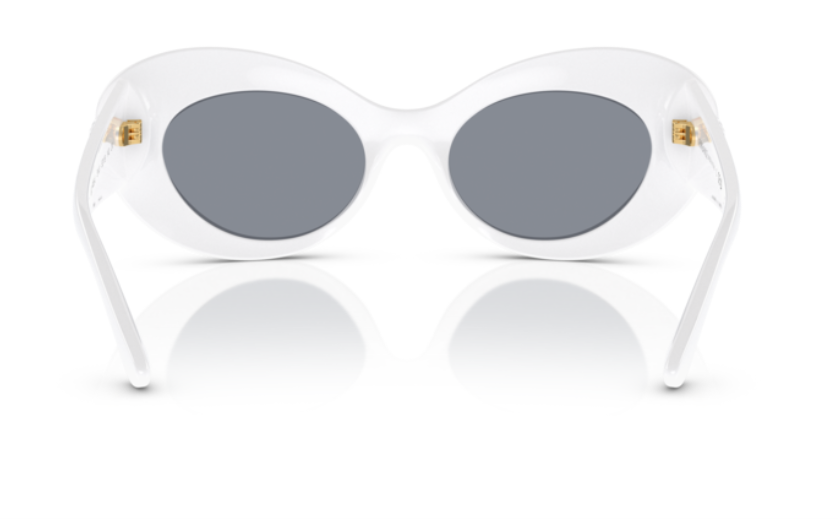 Versace 0VE4456 314/1 White/Grey Oval Women's Sunglasses