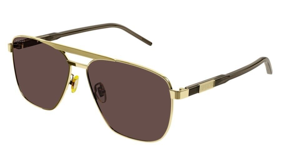 Gucci GG1164S 002 Gold/Brown Men's Sunglasses
