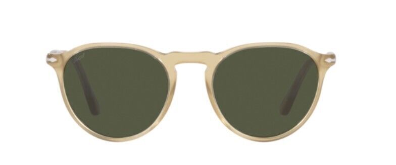 Persol 0PO3286S 116931 Beige Opal/Green Unisex Sunglasses