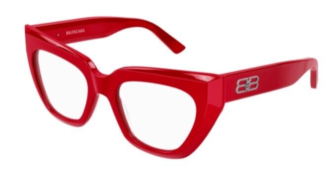Balenciaga BB0238O-003 Red Cat-Eye Women's Eyeglasses