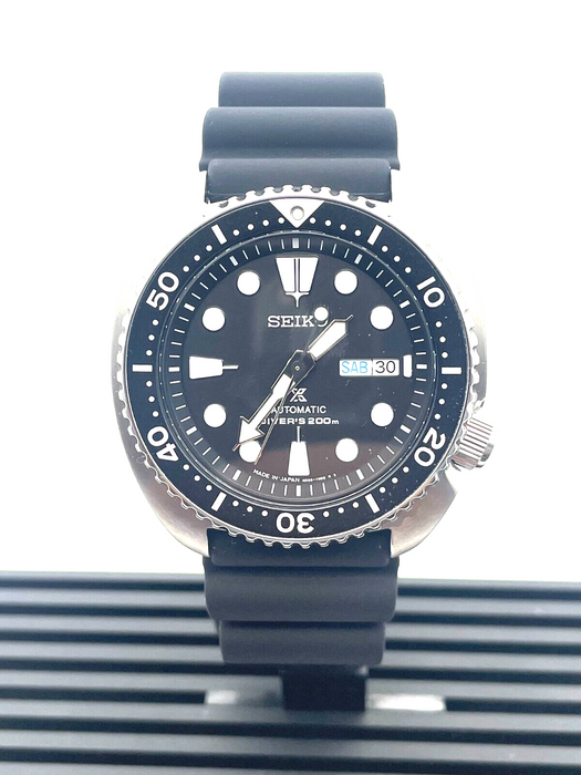Seiko Prospex Sea Automatic Diver Black Silicone Strap Men's Watch SRPE93