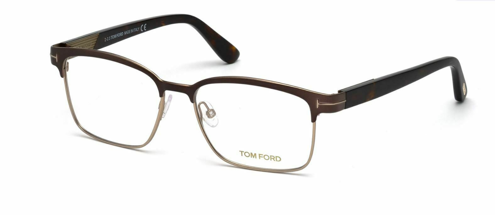 Tom Ford FT5323 048 Shiny Dark Brown Eyeglasses