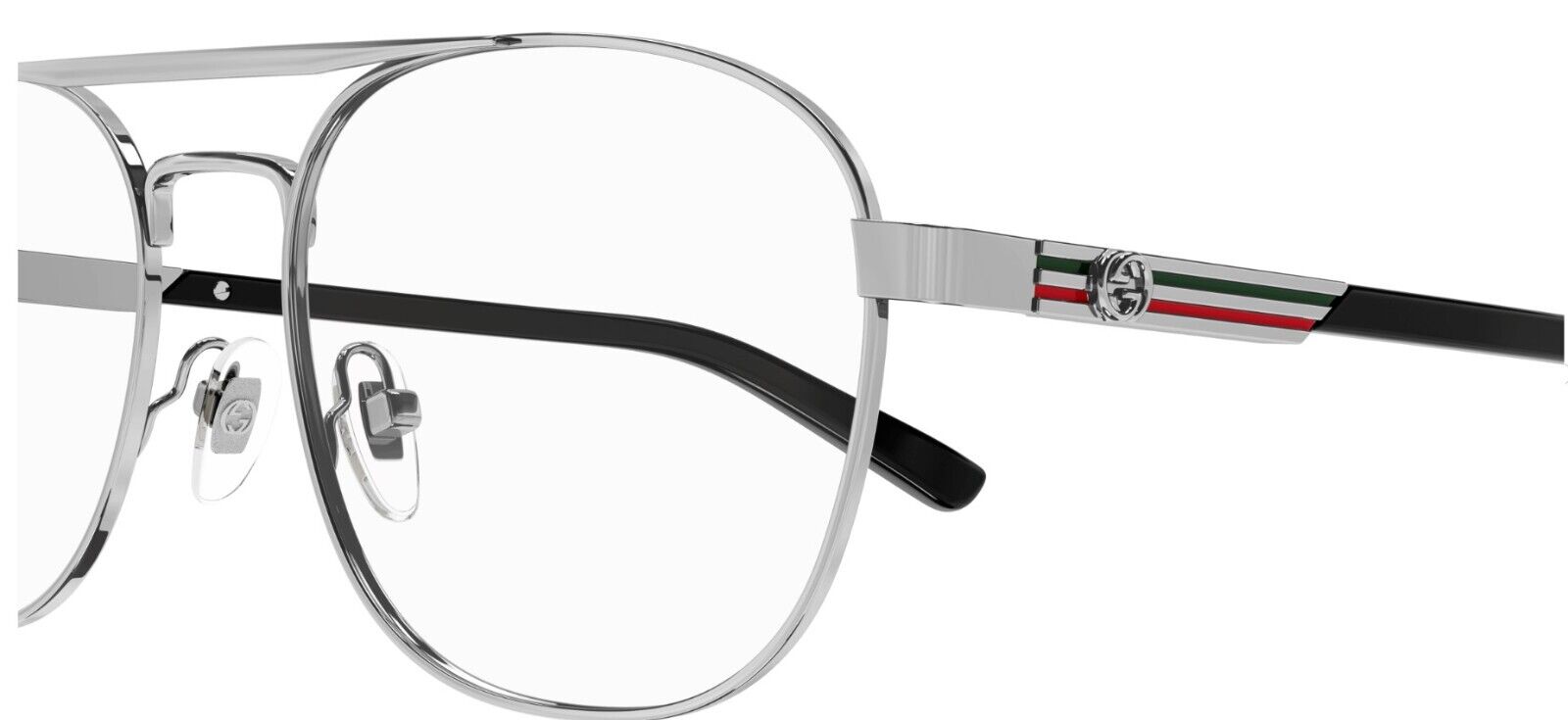 Gucci GG1290O 001 Gunmetal Teardrop Men's Eyeglasses