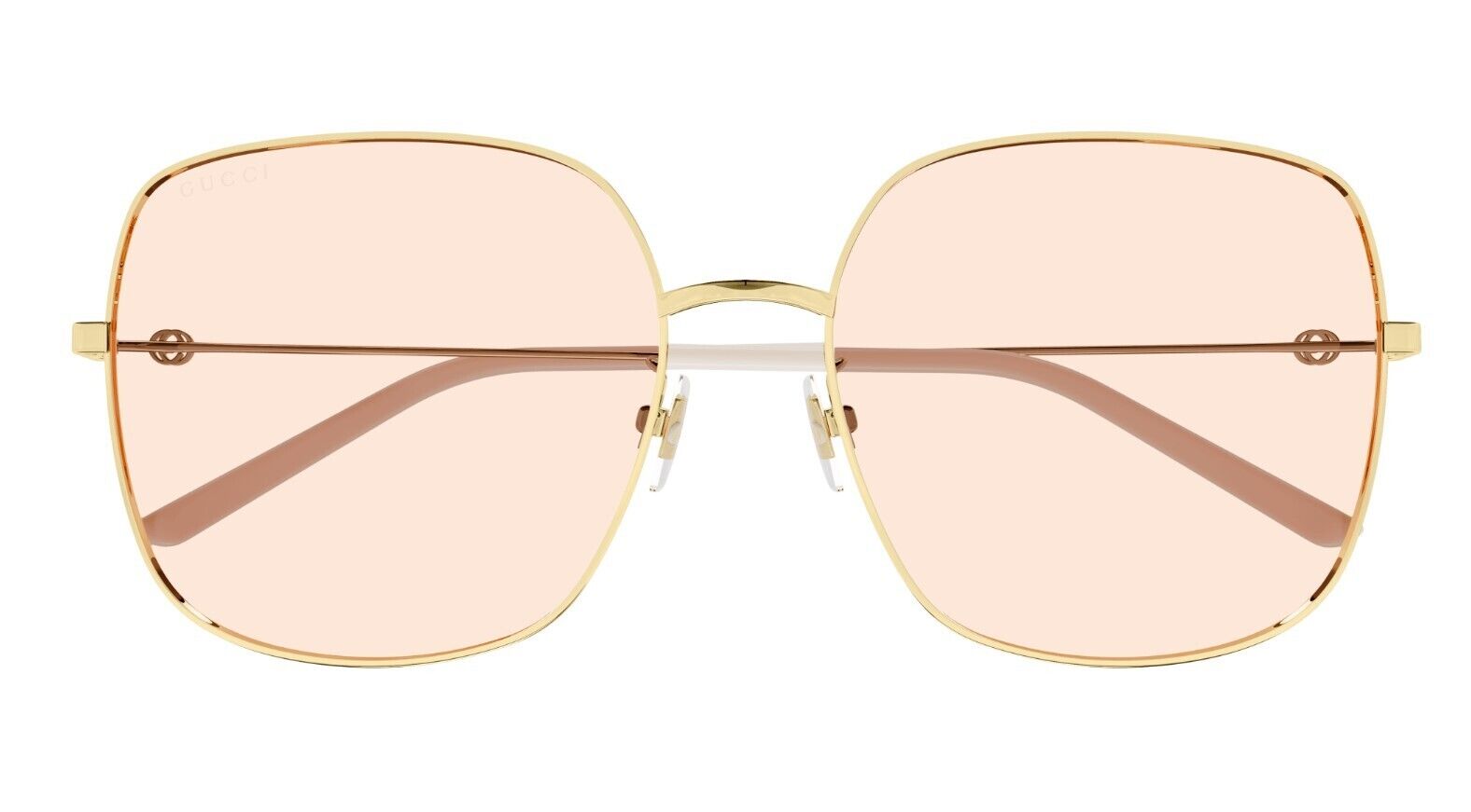 Gucci GG1195SK 002 Gold/Pink Square Women's Sunglasses