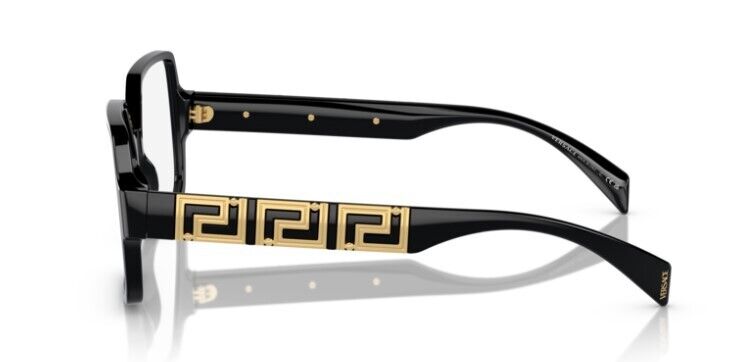 Versace 0VE3337F GB1 Black/ Clear Square Women's Eyeglasses