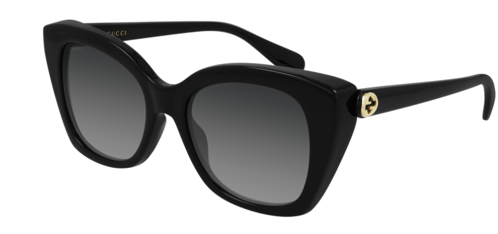Gucci GG 0921S 001 Black/Gray Gradient Butterfly Women's Sunglasses
