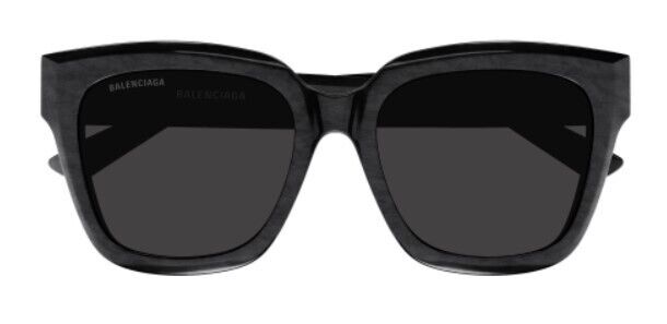 Balenciaga BB0237SA-001 Black/Grey Square Women's Sunglasses