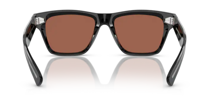 Oliver Peoples 0OV5522SU 1492W4 Black Persimmon Mirrored Square Men's Sunglasses