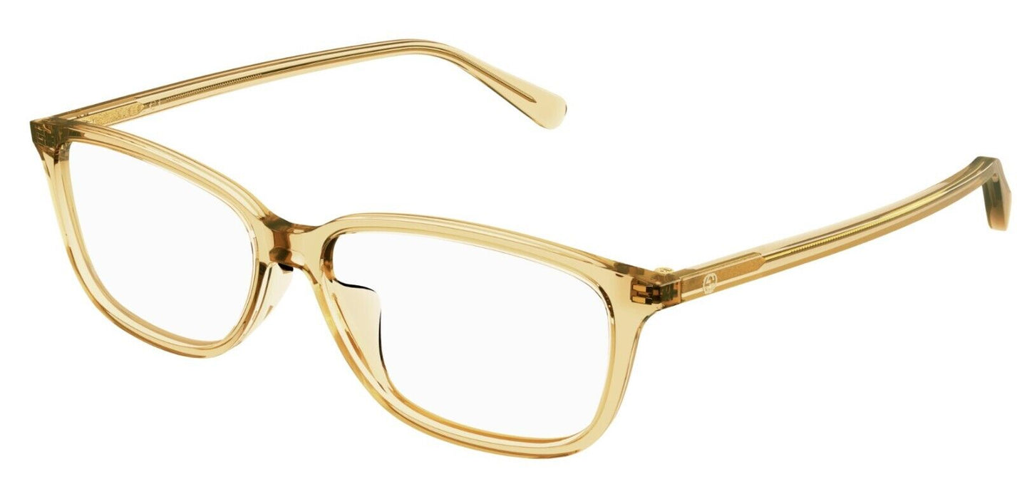 Gucci GG0757OA 004 Brown Rectangular Women's Eyeglasses