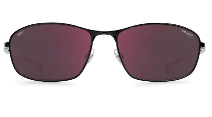 Carrera Carduc 006/S 0OIT/AO Black Red/Red Mirrored Rectangle Men's Sunglasses