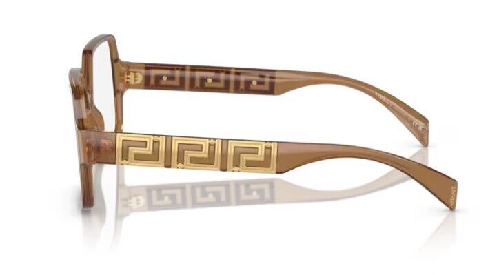 Versace 0VE3337 5403 Opal beige/ Clear Square Women's Eyeglasses