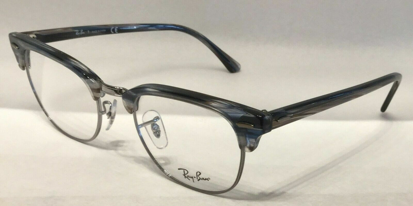 Ray Ban 0RX5154 CLUBMASTER 5750 BLUE/GREY STRIPPED Eyeglasses