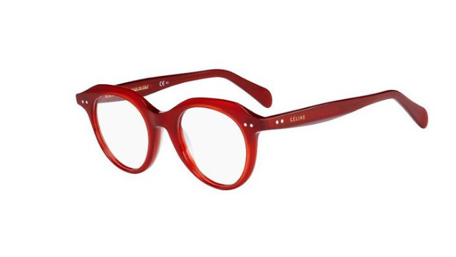 Celine CL 41458 C9A Red Round Women's Eyeglasses