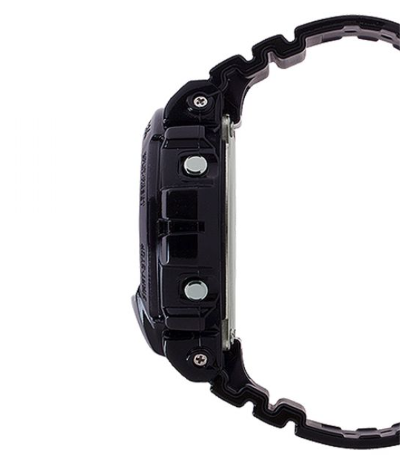 Casio Digital Three digital dial Black Resin Strap Watch DW6900SP-1