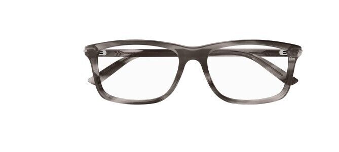 Gucci GG14470 003 Havana Clear Rectangular Men's Eyeglasses
