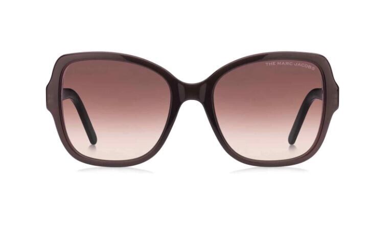 Marc Jacobs MARC-555/S 07QY/3X Grey-Burgundy/Burgundy Cat Eye Women's Sunglasses
