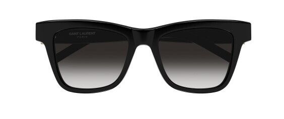Saint Laurent SL M106 002 Black/Gradient Grey Square Women's Sunglasses