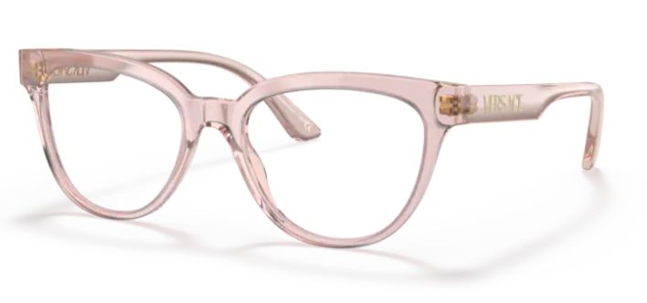 Versace 0VE3315 5339 Transparent Pink Cat Eye  Women's Eyeglasses