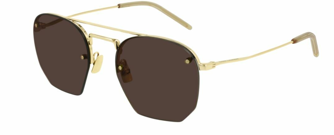 Saint Laurent SL 422 001 Gold/Brown Men's Sunglasses