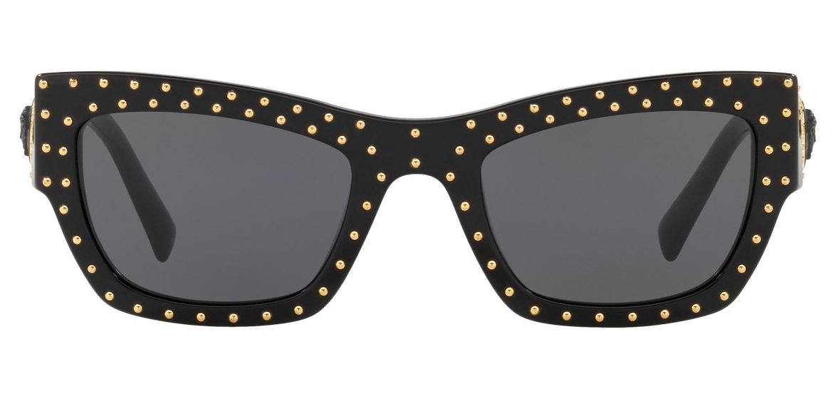 Versace VE4358 GB1/87 Black/Grey Gradient Rectangle Women's Sunglasses