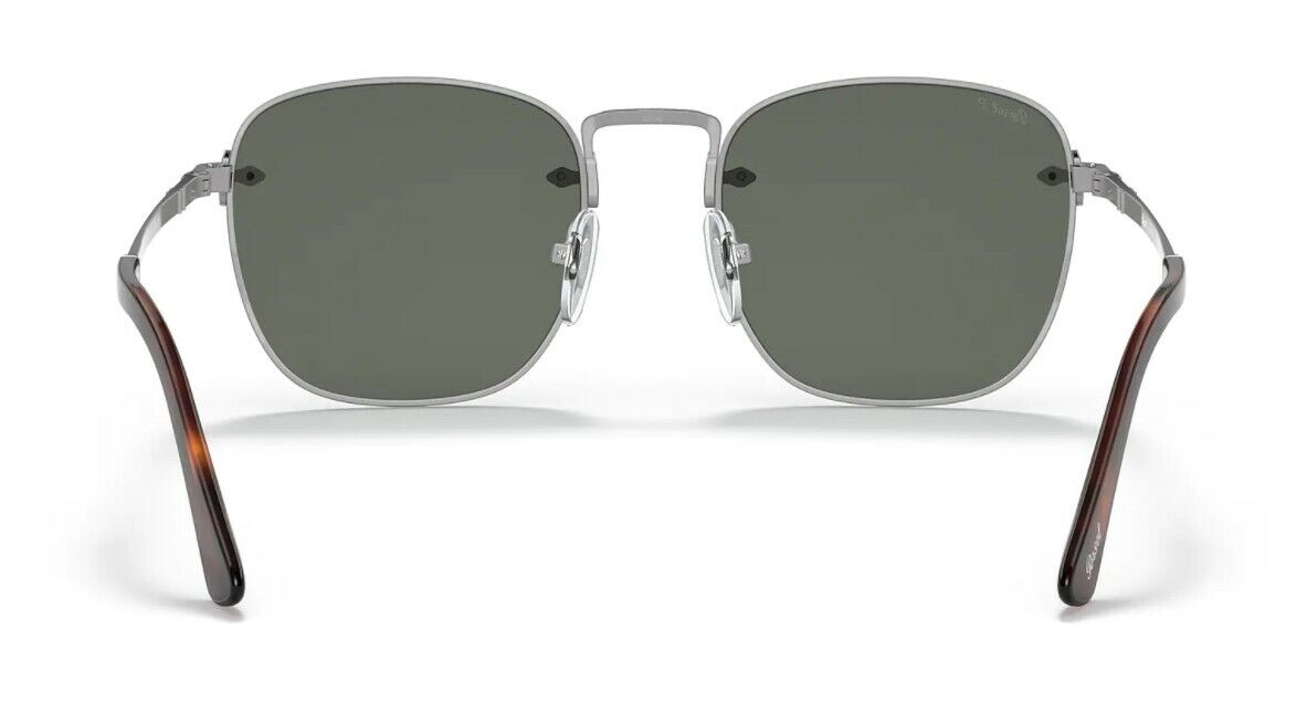 Persol 0PO 2490S 513/58 Gunmetal/Green Polarized Men's Sunglasses