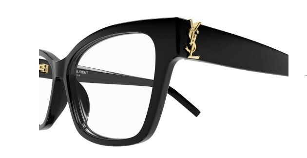 Saint Laurent SL M116 001 Black/Transparent Cat-Eye Women's Eyeglasses