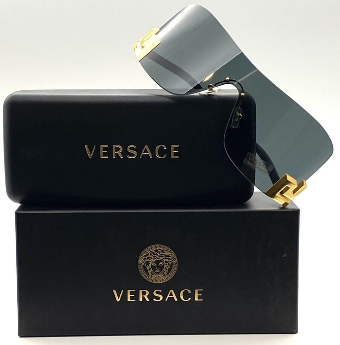 Versace VE2240 100287 Grey/Dark Grey  Women's Sunglasses