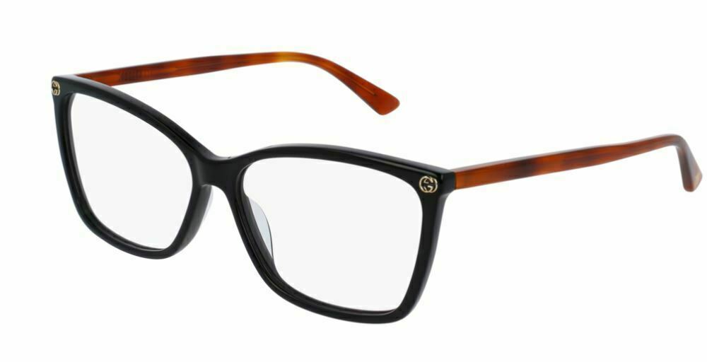 Gucci GG 0025 O 003 Black/Havana Eyeglasses