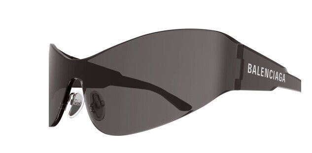 Balenciaga BB0257S 001 Grey/Grey Cat-Eye Women's Sunglasses