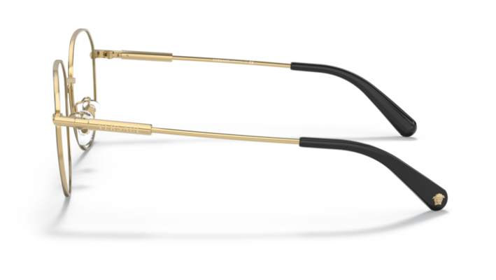 Versace 0VE1282D 1433 Gold/black Women's Round Eyeglasses